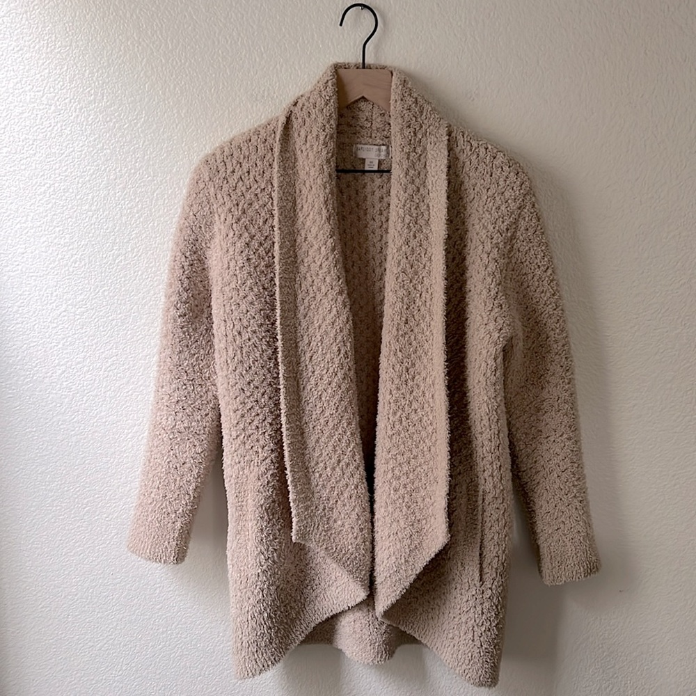 Barefoot Dreams CozyChic® Honeycomb Shawl Cardigan - Picture 7 of 11